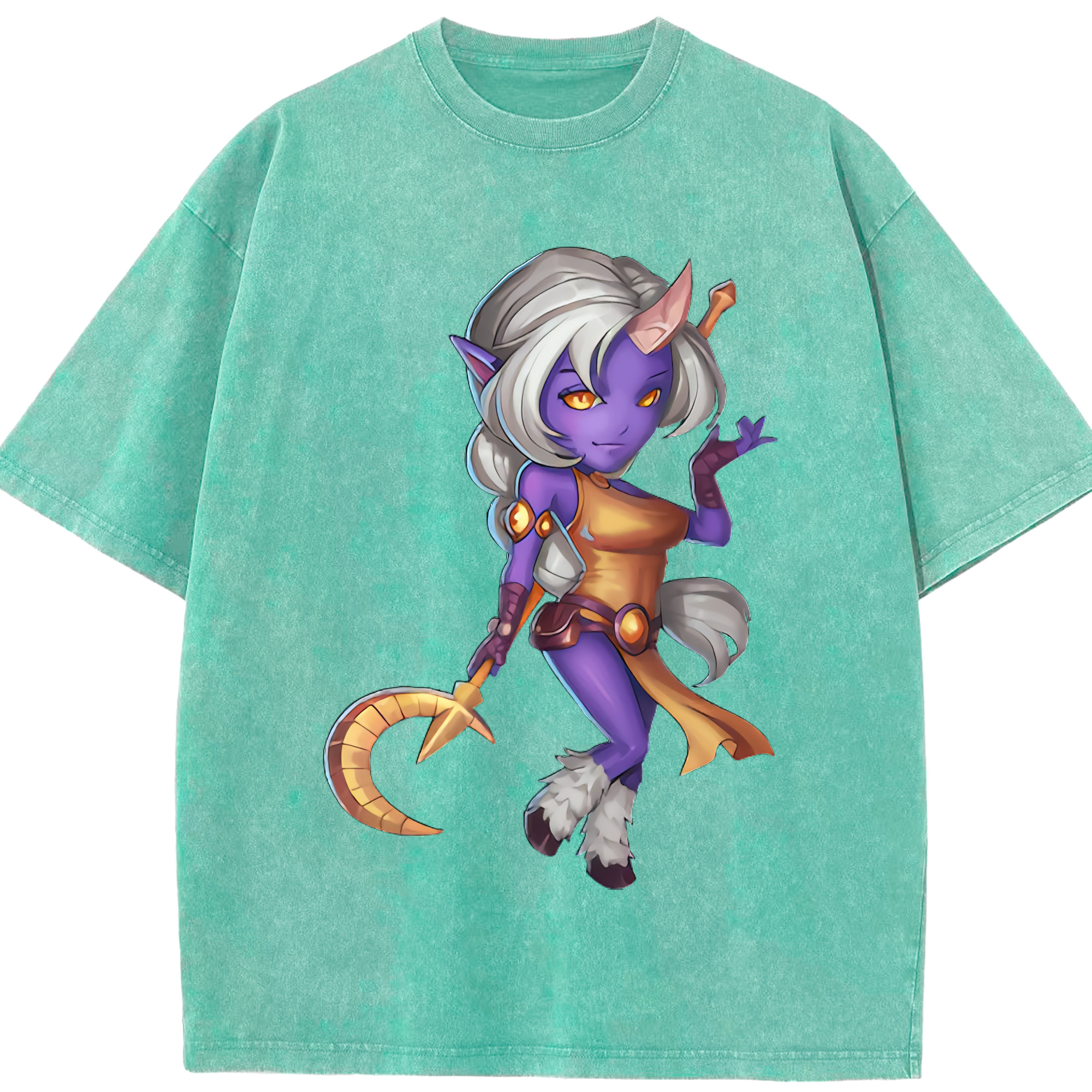 （画像用） リーグ・オブ・レジェンド League of Legends LOL 綿100% ヴィンテージ風 半袖Tシャツ（フロントプリント）